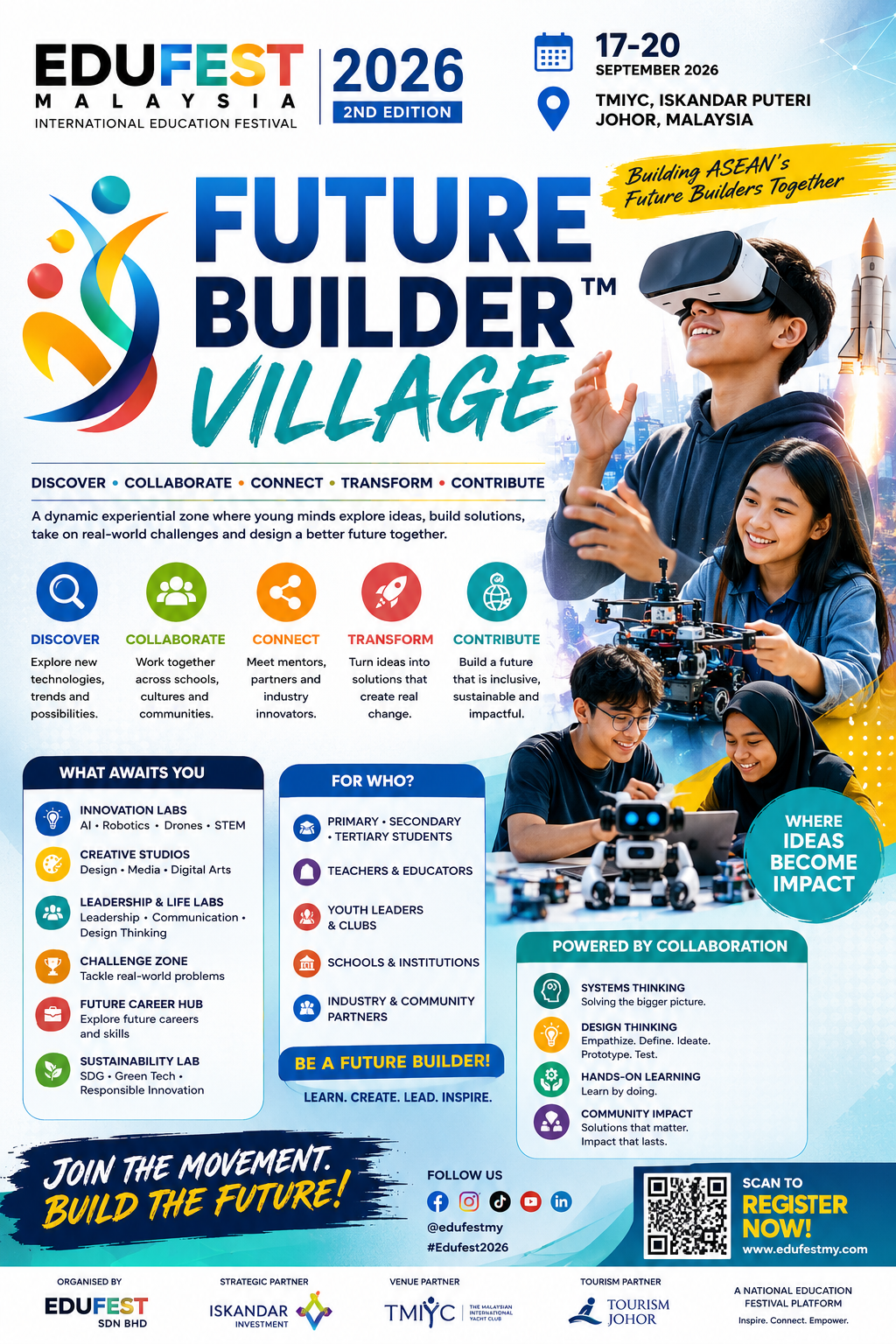 Future Builder Village — Edufest 2026 poster