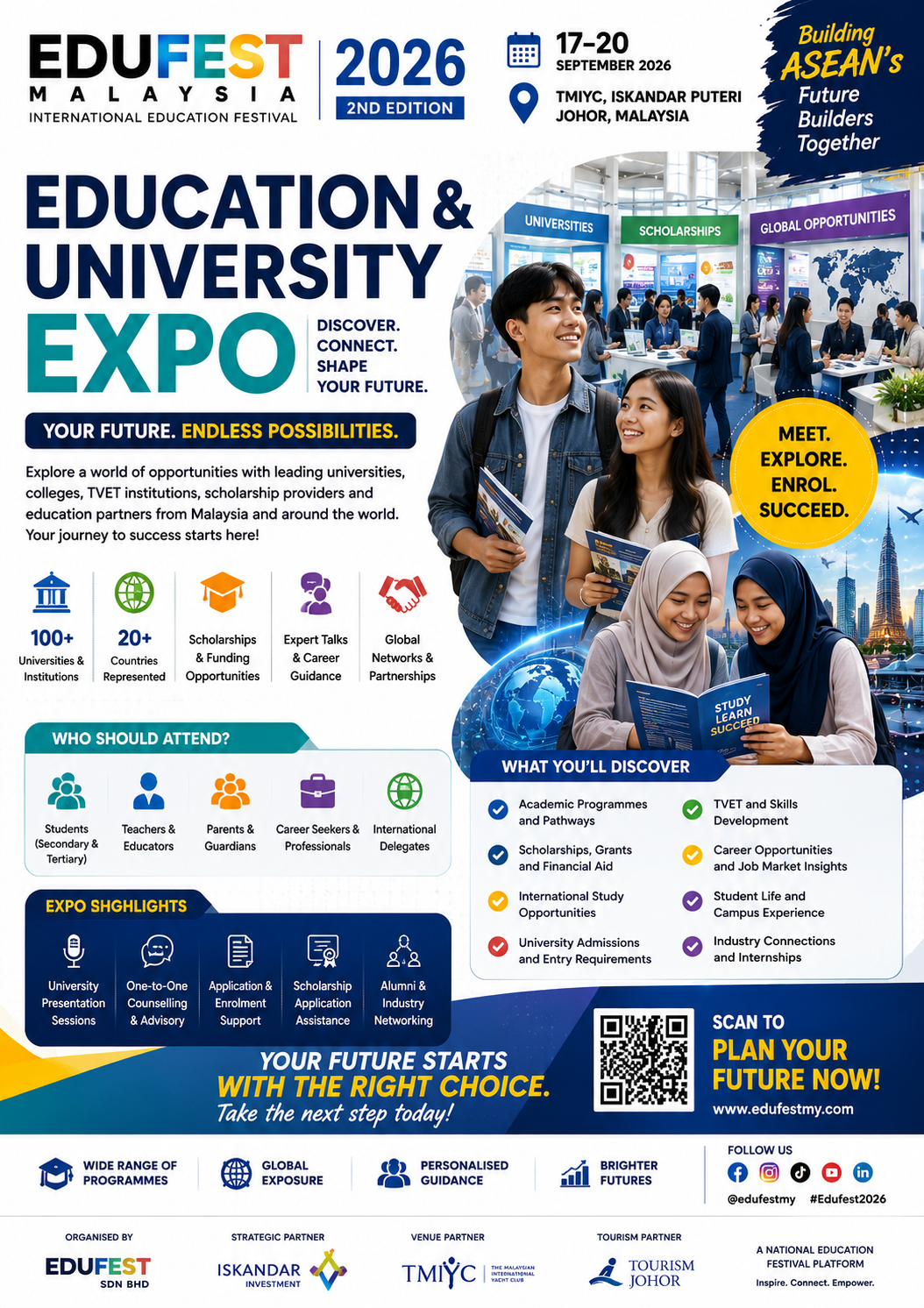 Education & University Expo — Edufest 2026 poster