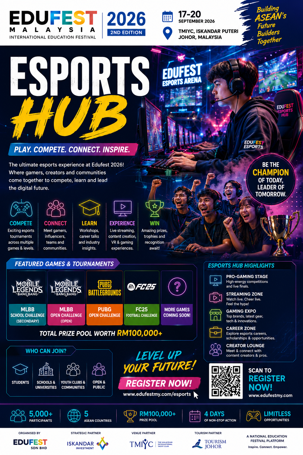 Esports Hub — Edufest 2026 poster