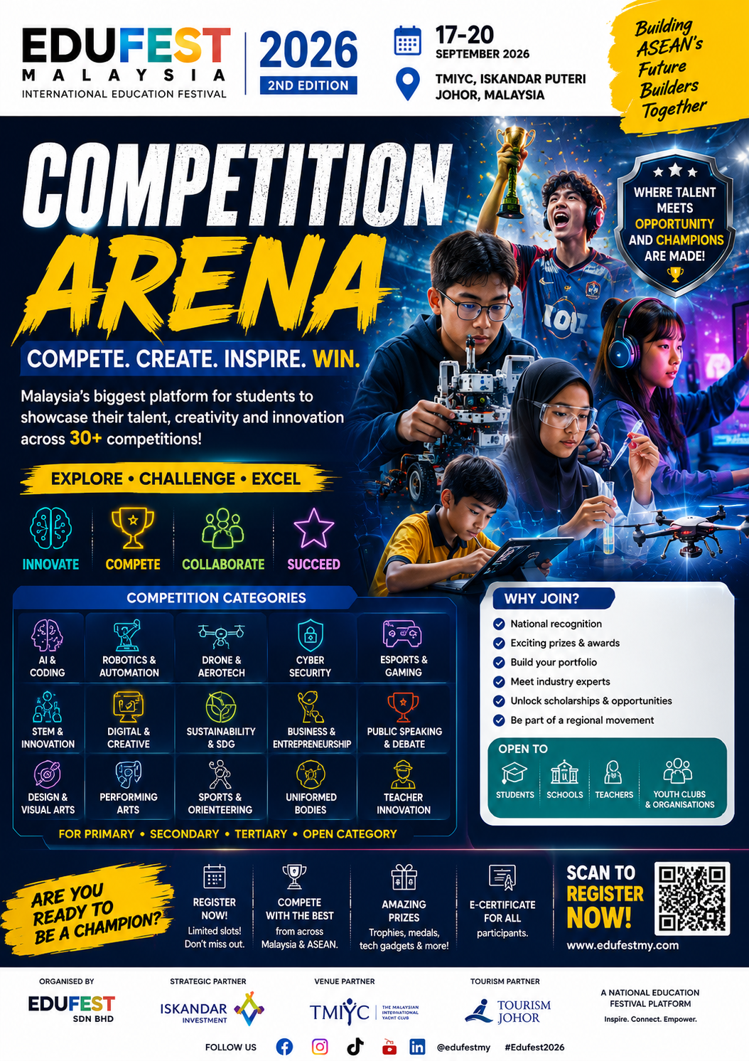 Competition Arena — Edufest 2026 poster