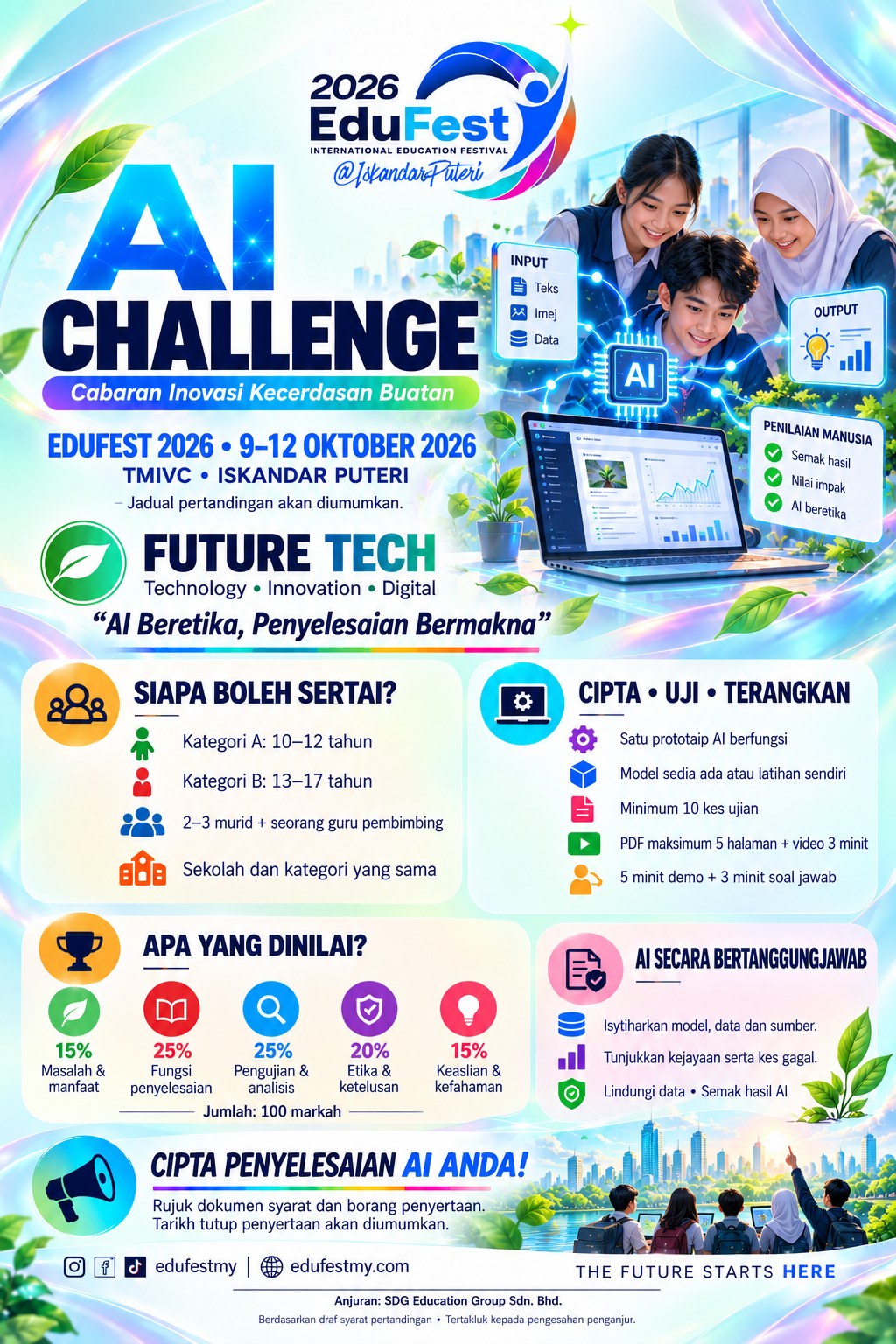 Official Edufest AI Challenge 2026 poster